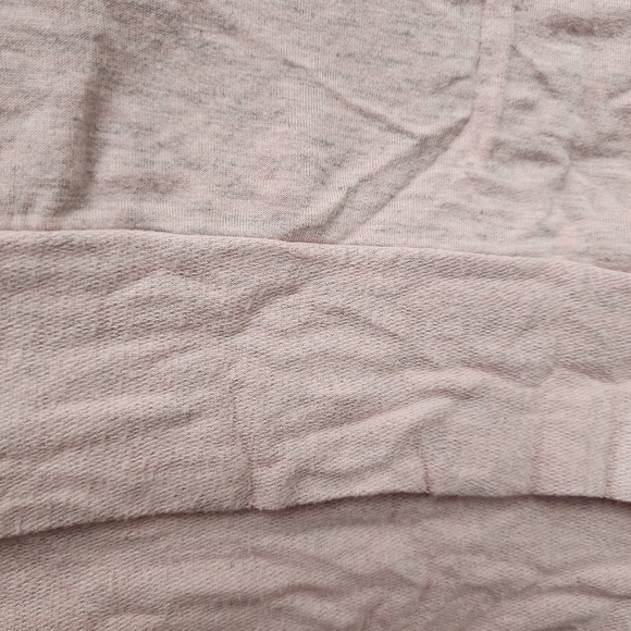 Mossimo Lightweight Sweatshirt Pink Raw Hem Women's Medium M Oversized Lounge - Picture 4 of 6